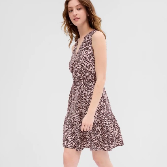 Gap Sleeveless Splitneck Mini Dress - Picture 1 of 4